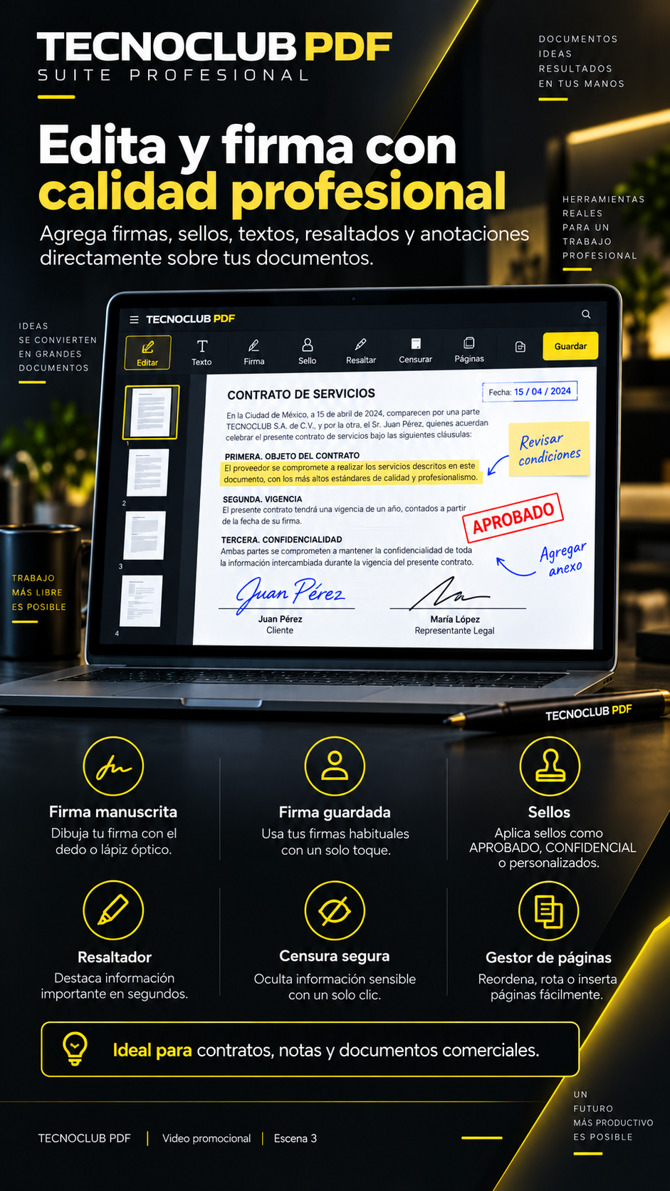Edición y firma en TECNOCLUB PDF